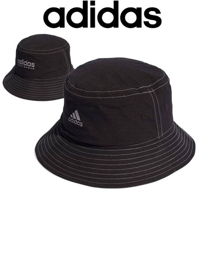 Classic Cotton Bucket Hat Black - ADIDAS - BALAAN 1