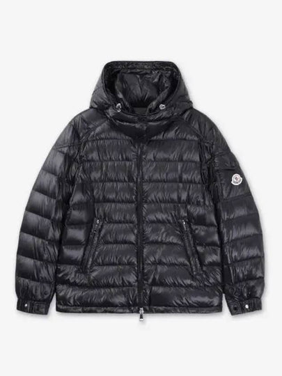 Dalles Logo Patch Hooded Padding Black - MONCLER - BALAAN 2