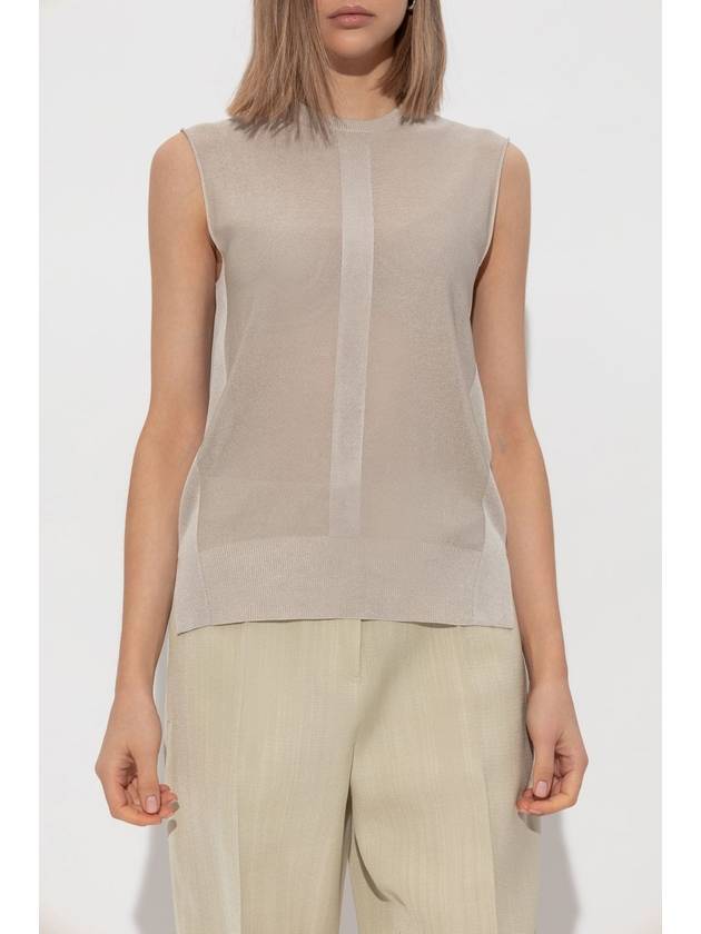 JIL SANDER Sleeveless Top, Women's, Grey - JIL SANDER - BALAAN 3