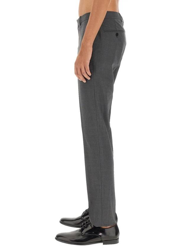 Men's Mayer Stretch Wool Straight Pants Grey - THEORY - BALAAN 5