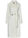 Bcollag Belted Double Coat White - MAX MARA - BALAAN 1