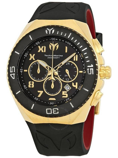 Technomarine Ocean Manta Black Dial Men's Chronograph Watch215066 - TECHNOMARINE - BALAAN 1