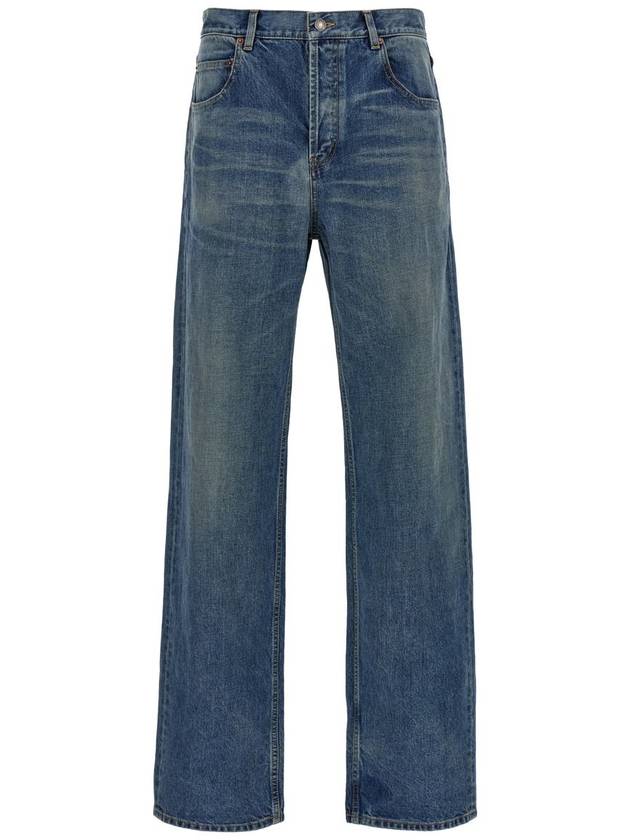 Mid Rise Baggy Jeans Blue - SAINT LAURENT - BALAAN 2