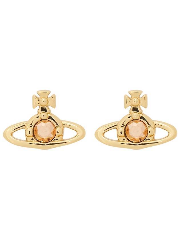 Nano Solitaire Earrings Gold - VIVIENNE WESTWOOD - BALAAN 1