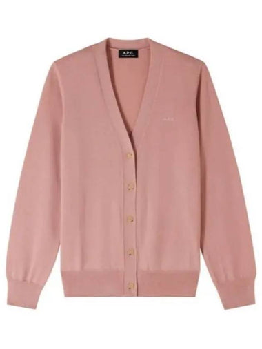 Salome Logo Cardigan Pink - A.P.C. - BALAAN 1