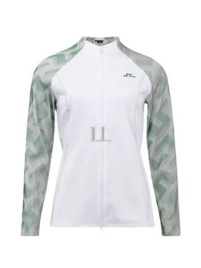 June 3D Sleeve Golf Zip up White GWJS06287 0000 - J.LINDEBERG - BALAAN 2