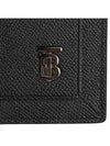 Monogram Motif Grained Leather Clutch Bag Black - BURBERRY - BALAAN 6