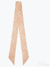 Check Skinny Silk Scarf Pink - BURBERRY - BALAAN 2