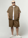 City Worker Shortsleeve Shirts Brown - BOOVOOM - BALAAN 4