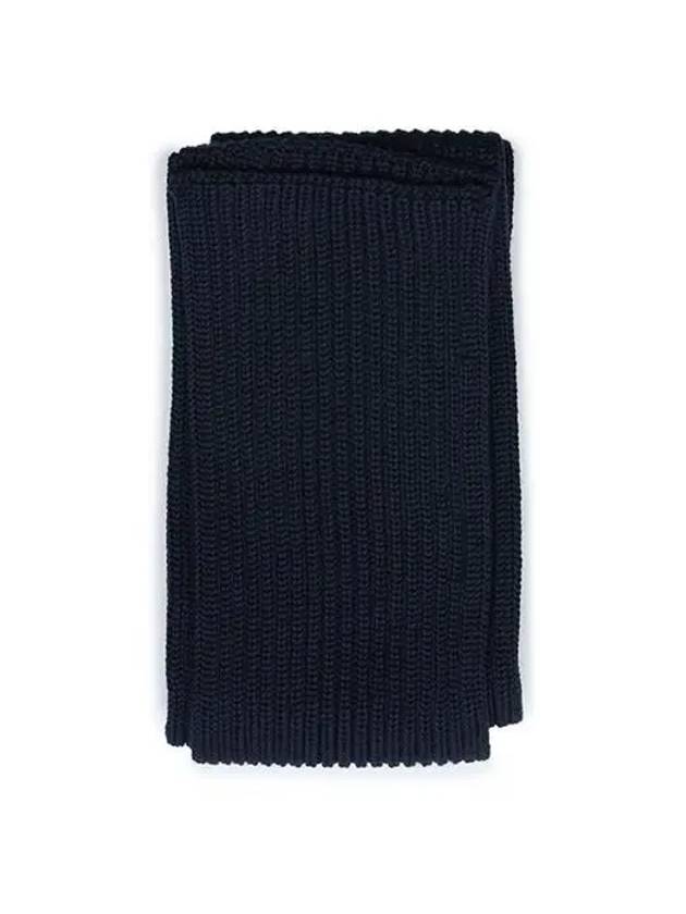 wool muffler navy blue - ANDERSEN-ANDERSEN - BALAAN 4