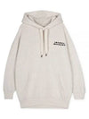 Solena Embroidered Logo Oversized Hoodie Ecru - ISABEL MARANT - BALAAN 2