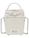 5AC Number Logo Texture Leather Bucket Bag Grey - MAISON MARGIELA - BALAAN 2