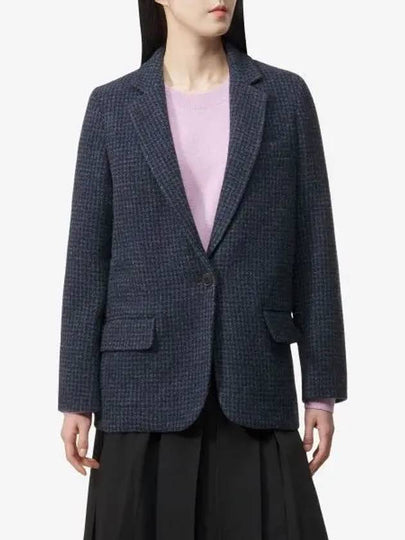 Charlene Single Breasted Wool Blazer Jacket Navy - ISABEL MARANT - BALAAN 2