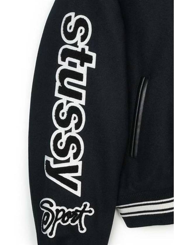 Stussy Competition Varsity Jacket Black 115748 - MAISON KITSUNE - BALAAN 5