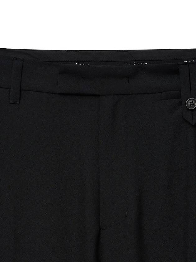 Light Wool Flare Slacks Black - NOIRER - BALAAN 11