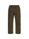 Wappen Logo Cotton Cargo Pants Olive Green - STONE ISLAND - BALAAN 2