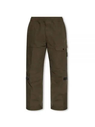 Wappen Logo Cotton Cargo Pants Olive Green - STONE ISLAND - BALAAN 2