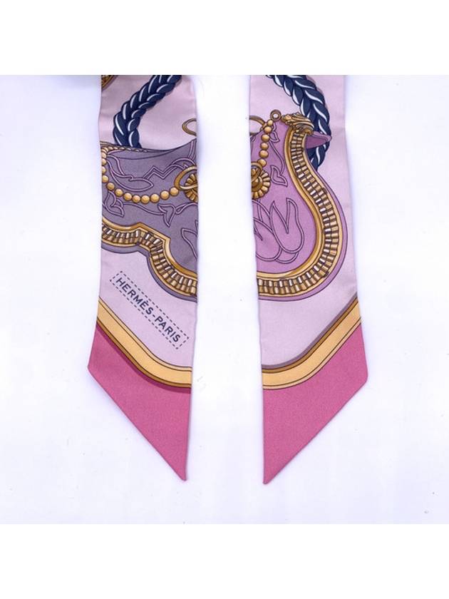 Grand Apparat Twilly Silk Scarf Rose Nacre - HERMES - BALAAN 5