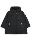 Kids ADEOLA Hooded Long Wind Jacket Black 1C00013 5979X 999 8 10A - MONCLER - BALAAN 1