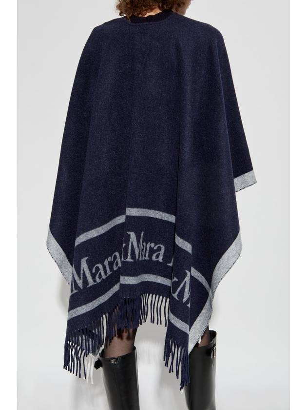 Max Mara Poncho Hilde, Women's, Navy Blue - MAX MARA - BALAAN 4