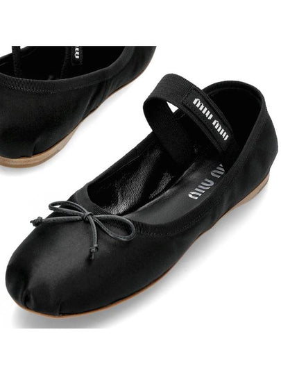 Satin Ballerinas Black - MIU MIU - BALAAN 2