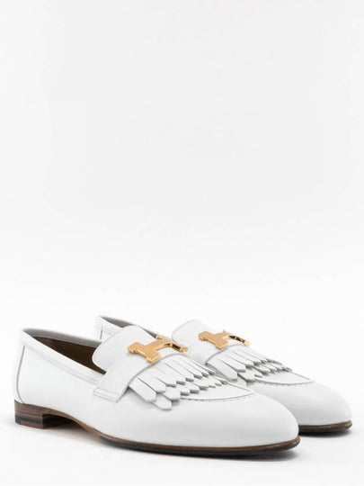 Royal Rose Gold H Logo Loafer Blanc - HERMES - BALAAN 2