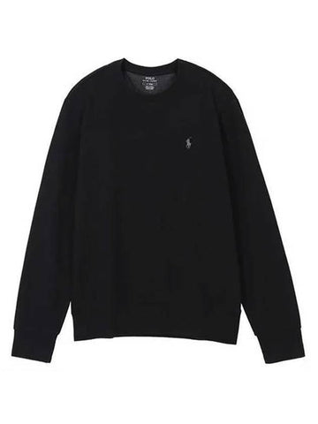 Embroidered Pony Logo Crew Neck Sweatshirt Black - POLO RALPH LAUREN - BALAAN 1