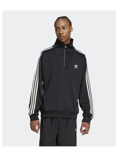 Funnel Neck Half Zip-Up Track Jacket Black - ADIDAS - BALAAN 2