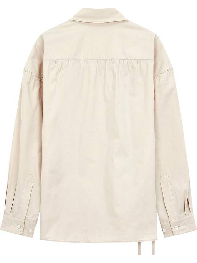 Straight Collar Twisted Shirt Dusty Rose - LEMAIRE - BALAAN 3