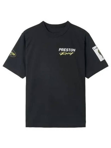 Heron Preston Racing Short Sleeve T Shirt Black White Tee - HERON PRESTON - BALAAN 1