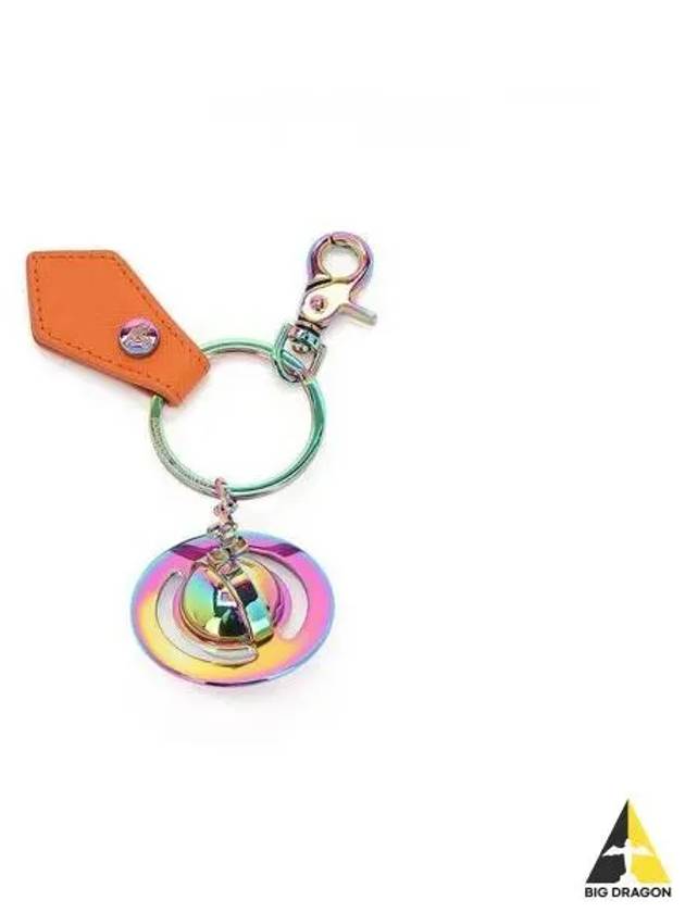 Women s Saffiano 3D Iridescent Keyring Orange 82030079 OM0009 - VIVIENNE WESTWOOD - BALAAN 1