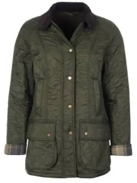 Beadnell Polar Quilt Jacket Olive - BARBOUR - BALAAN 2