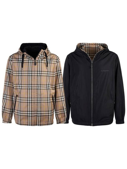 Vintage Check Reversible Hooded Jacket Beige - BURBERRY - BALAAN 2