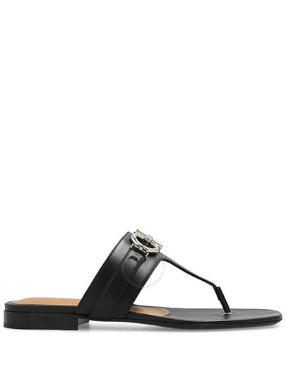 Gancini Flip Flops Black - SALVATORE FERRAGAMO - BALAAN 2