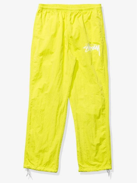 Stussy Beach Fluorescent Track Pants Yellow - NIKE - BALAAN.
