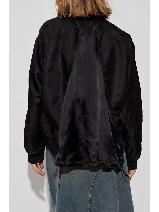 MM6 Maison Margiela Jacket With Logo, Women's, Black - MAISON MARGIELA - BALAAN 4