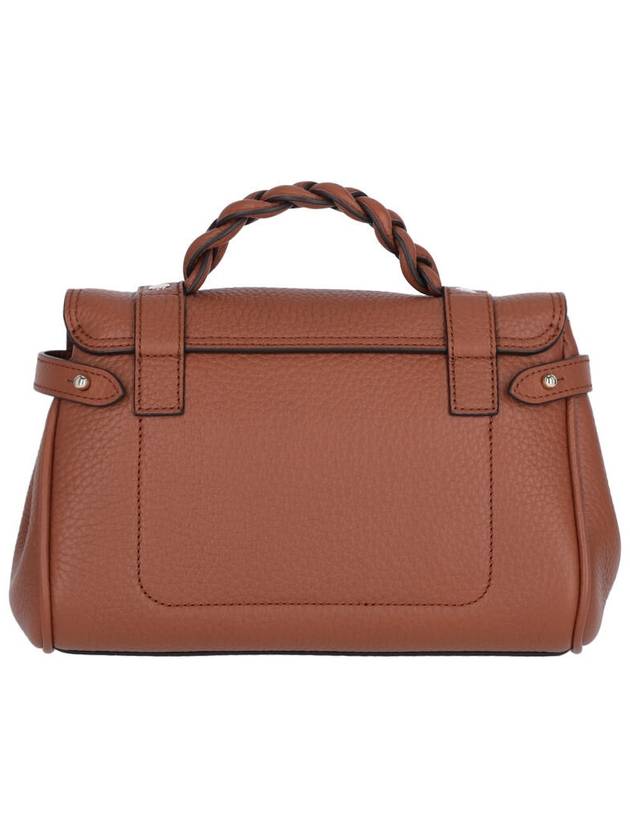 Alexa Heavy Grain Mini Tote Bag Chestnut - MULBERRY - BALAAN 4