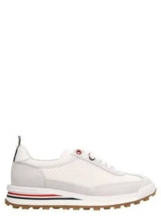 Thom Women Browne Nylon Tech Runner Low Top Sneakers Grey White - THOM BROWNE - BALAAN 2