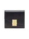 Fiamma Compact Leather Half Wallet Black - SALVATORE FERRAGAMO - BALAAN 2