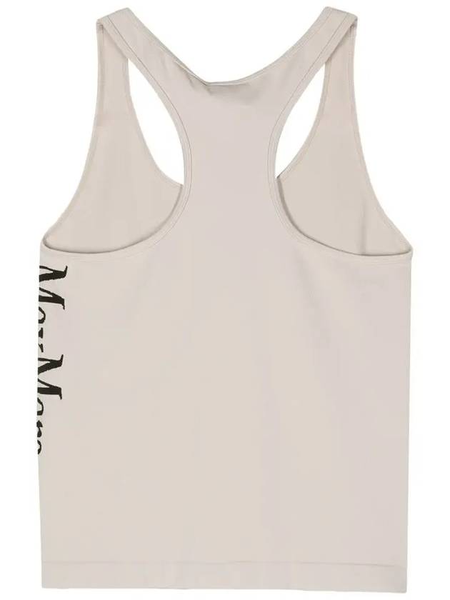 FORTUNA logo sleeveless top light beige 2429946011 011 - MAX MARA - BALAAN 3