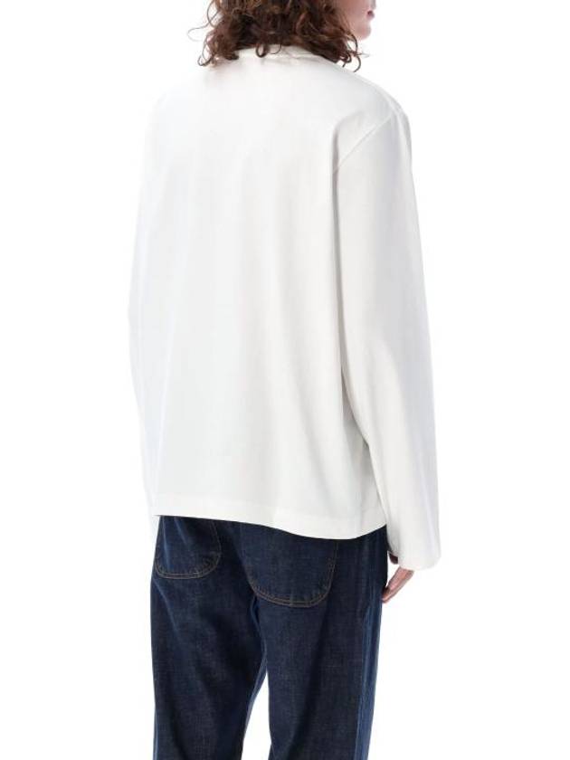 Wings Cotton Long Sleeve T-Shirt White - ACNE STUDIOS - BALAAN 3