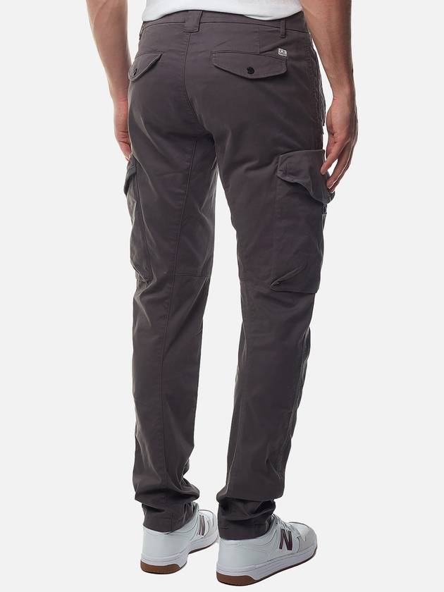 Stretch Sateen Ergonomic Lens Cargo Straight Pants Purple - CP COMPANY - BALAAN 4