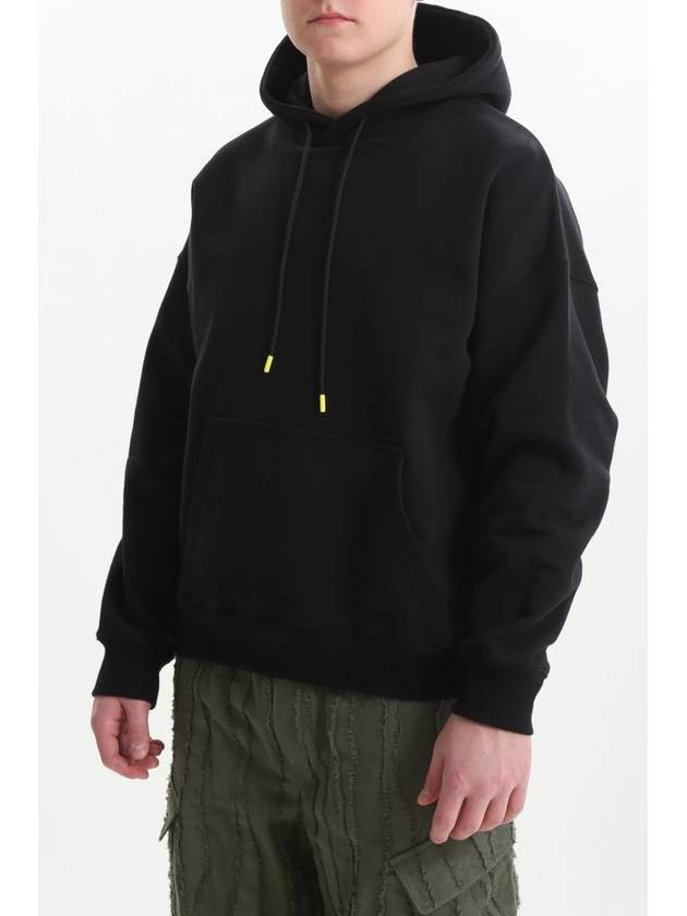 Maxi Graphic Patch Cotton Hoodie Black - MSGM - BALAAN 3