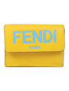 Logo Leather Half Wallet Yellow - FENDI - BALAAN 2