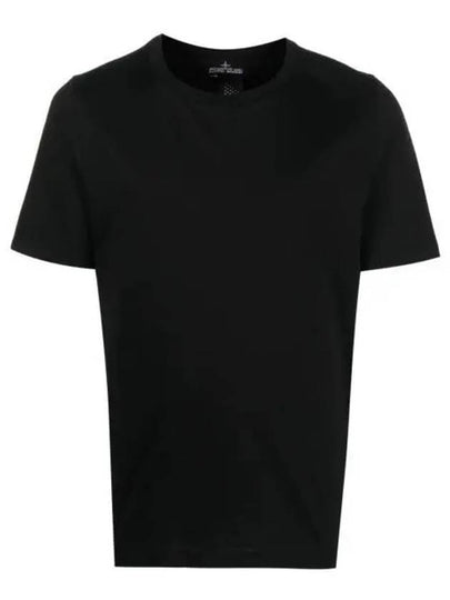 Shadow Back Graphic Print Short Sleeve T-Shirt Black - STONE ISLAND - BALAAN 2