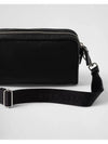 Re-Nylon Brushed Leather Shoulder Bag Black - PRADA - BALAAN 6