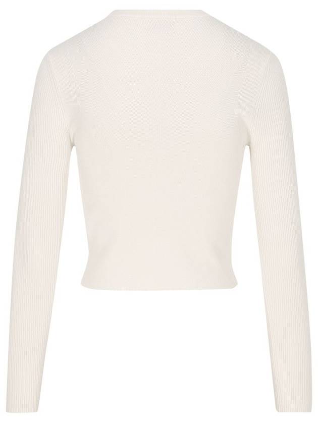 M Valary Ribbed Long Sleeve Knit Top White - DIESEL - BALAAN 3