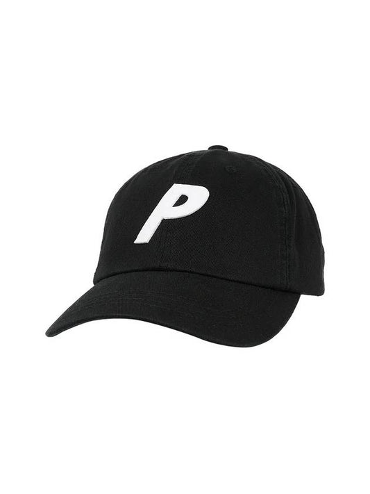 P 6Panel Cap Black P 6Panel Black - PALACE - BALAAN 1