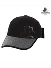 Terrier Embroidery Ribbon Ball Cap 8413LZSPBLACK - BLACK&WHITE - BALAAN 1