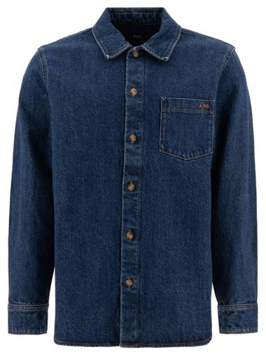 Vittorio Brode Long Sleeve Shirt Blue - A.P.C. - BALAAN 1